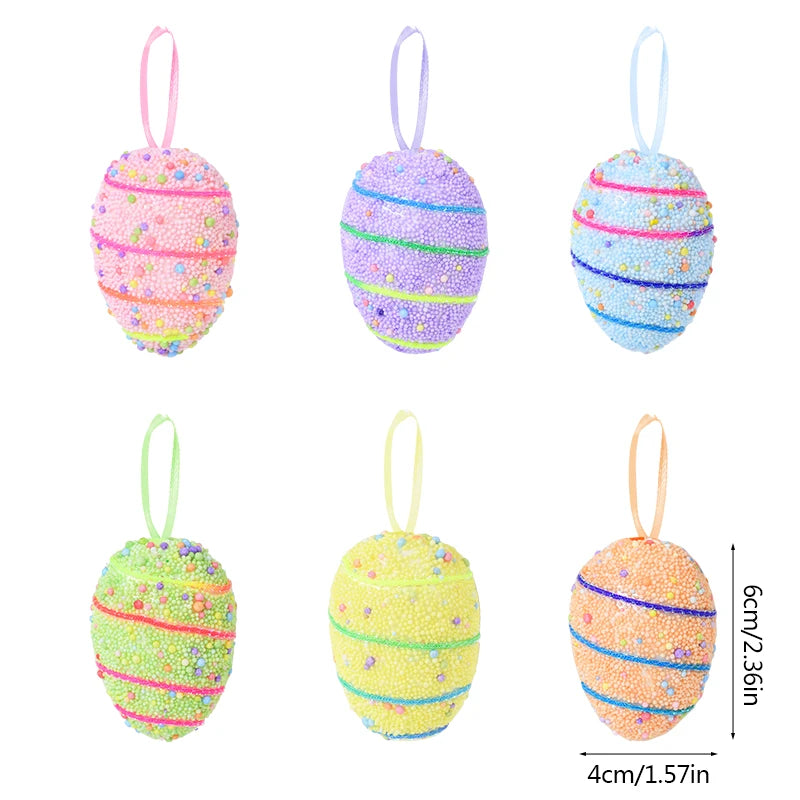 Easter Eggs Rabbit Hanging Ornaments | 24Pcs/set Decoration for Home Easter Tree Pendants Basket Filler Kids Gift Favors