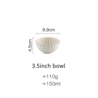 White ceramic tableware | Fruit salad dessert plate soup bowl kitchen dish tableware dishes and plates sets  dishes  plate