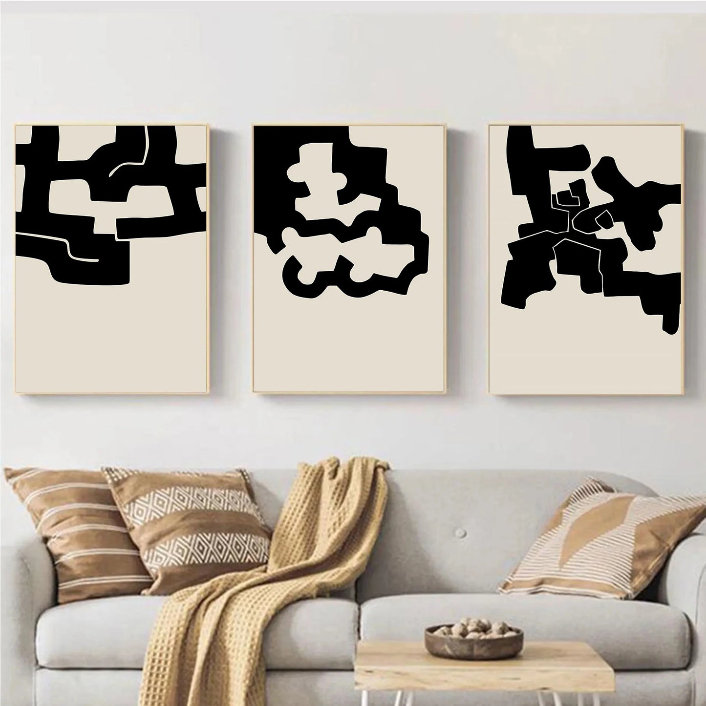 Minimalist Eduardo Chillida Geometry Sculpture Museum Artwork Poster | Canvas Painting Wall Art Pictures Modern Home Decor