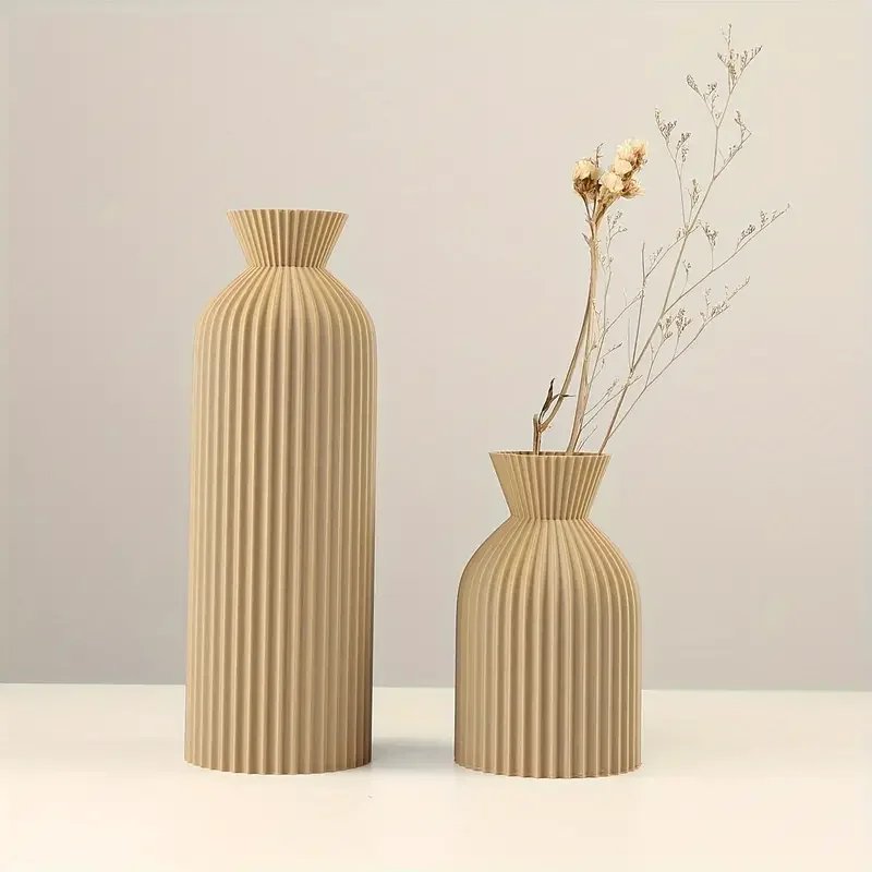 Elegant Plastic Vase | Boho Chic Decorative Centrepiece for Home, Office, and Living Room