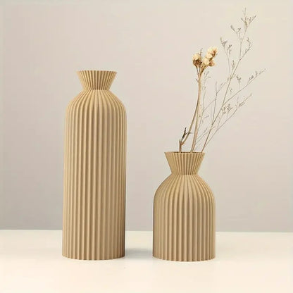 Elegant Plastic Vase | Boho Chic Decorative Centrepiece for Home, Office, and Living Room