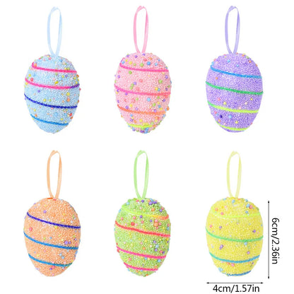 Easter Eggs Rabbit Hanging Ornaments | 24Pcs/set Decoration for Home Easter Tree Pendants Basket Filler Kids Gift Favors