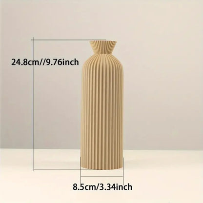 Elegant Plastic Vase | Boho Chic Decorative Centrepiece for Home, Office, and Living Room