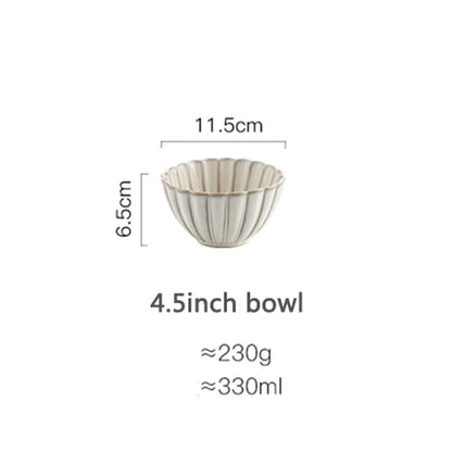 White ceramic tableware | Fruit salad dessert plate soup bowl kitchen dish tableware dishes and plates sets  dishes  plate