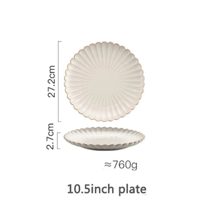 White ceramic tableware | Fruit salad dessert plate soup bowl kitchen dish tableware dishes and plates sets  dishes  plate