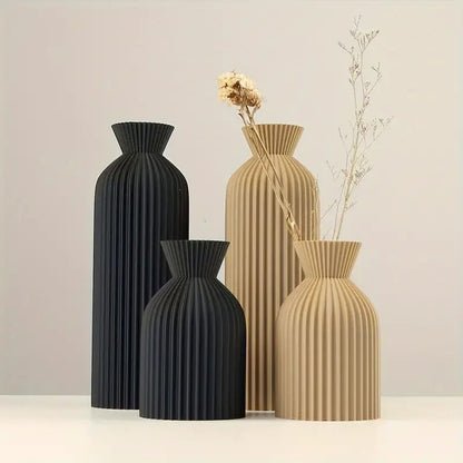 Elegant Plastic Vase | Boho Chic Decorative Centrepiece for Home, Office, and Living Room