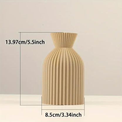 Elegant Plastic Vase | Boho Chic Decorative Centrepiece for Home, Office, and Living Room