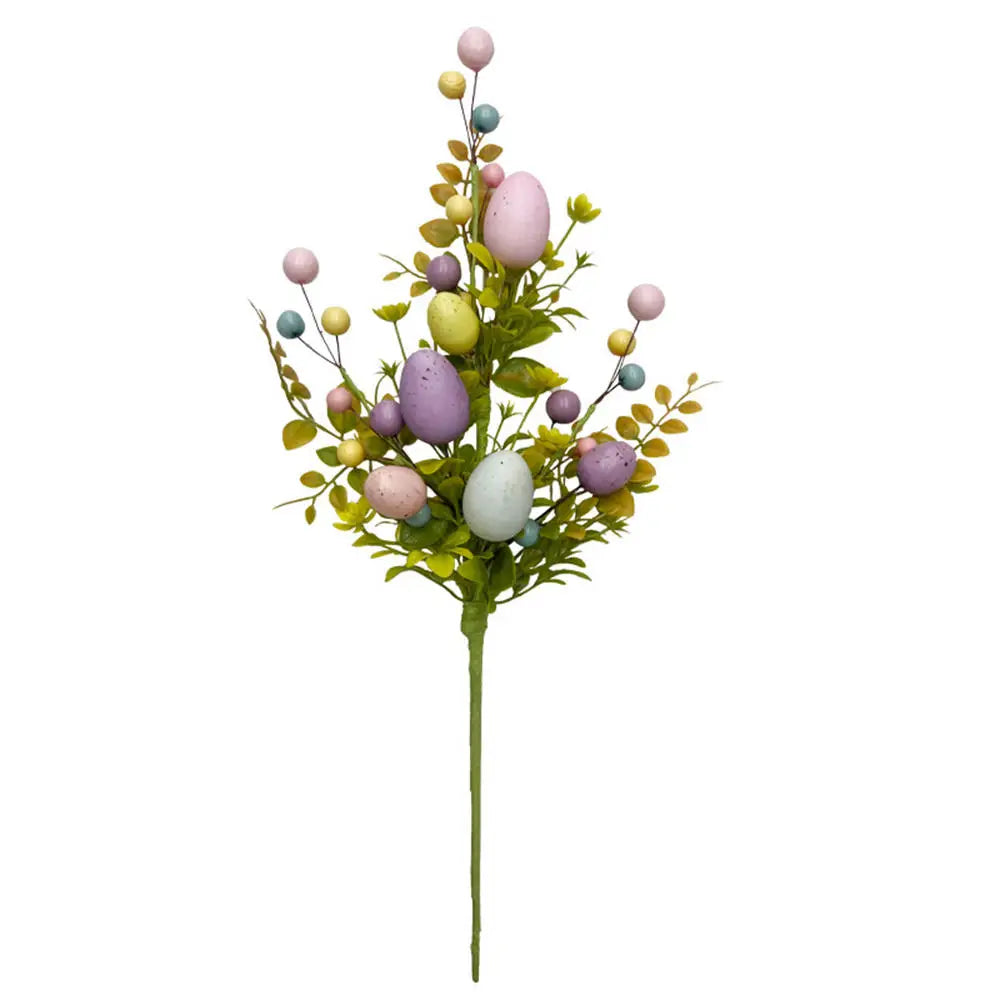 Easter Egg Artificial Flower | Branch Fake Plant Happy Easter Decor Party Home Vase Decor Diy Flower Arrangement Decorative Access